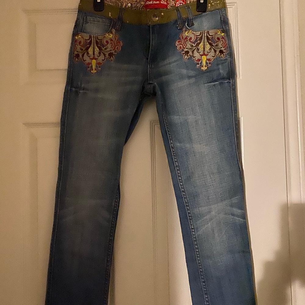 Rock Revolution Embroidered Jeans